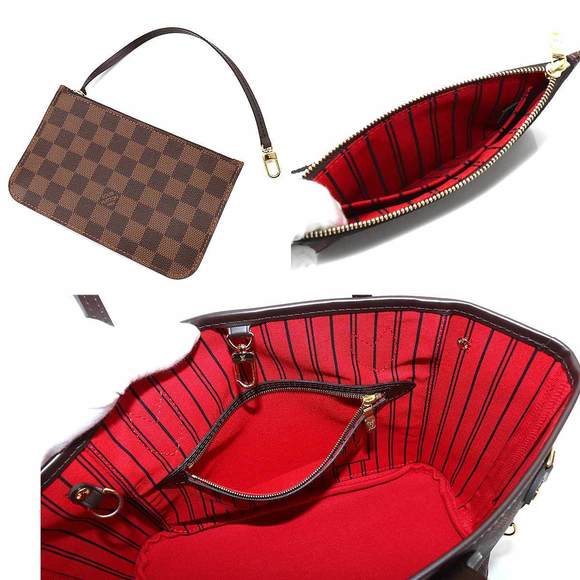 Louis Vuitton Damier Neverfull PM Tote Bag Brown Gold Hardware - Picture 7 of 8